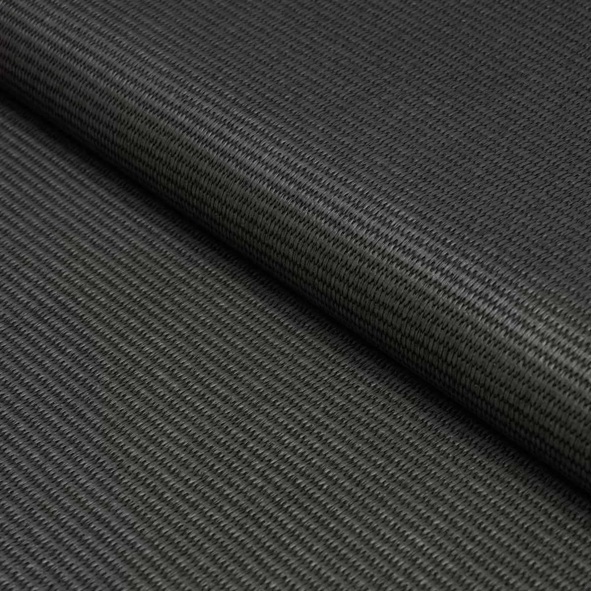 VEGAN LEATHER BASKETWEAVE IN/OUT_ CHARCOAL