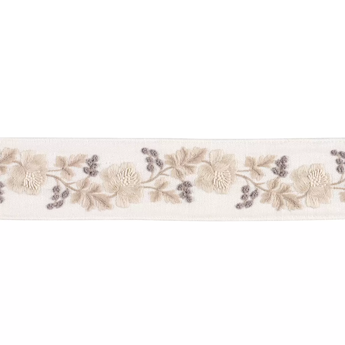 ELISE HAND-EMBROIDERED TAPE_ OYSTER