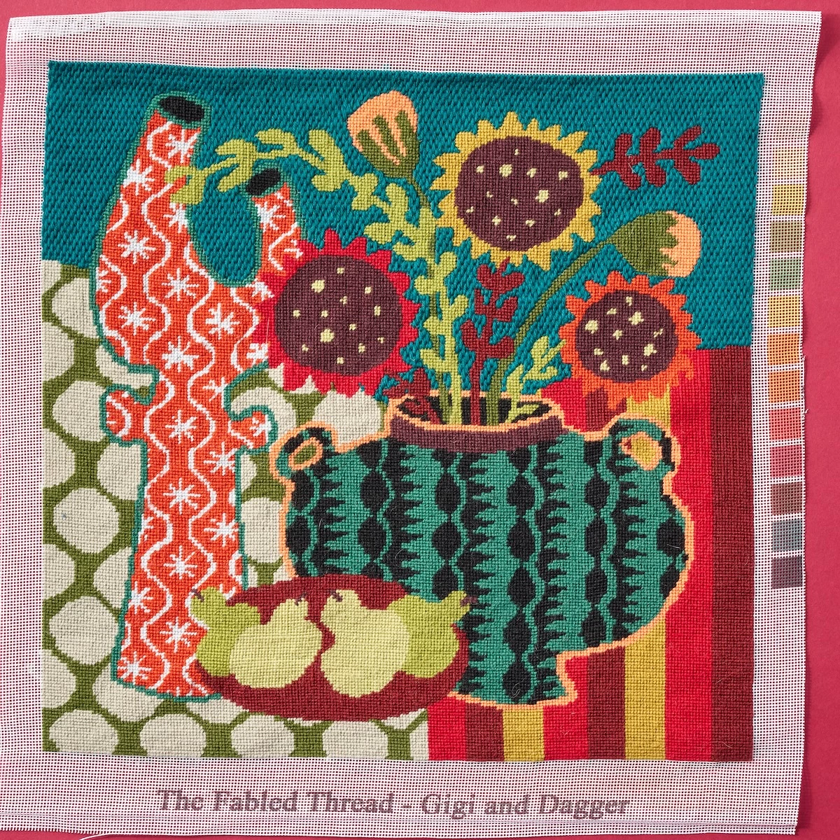 Gigi & Dagger Needlepoint Kit_ MULTI