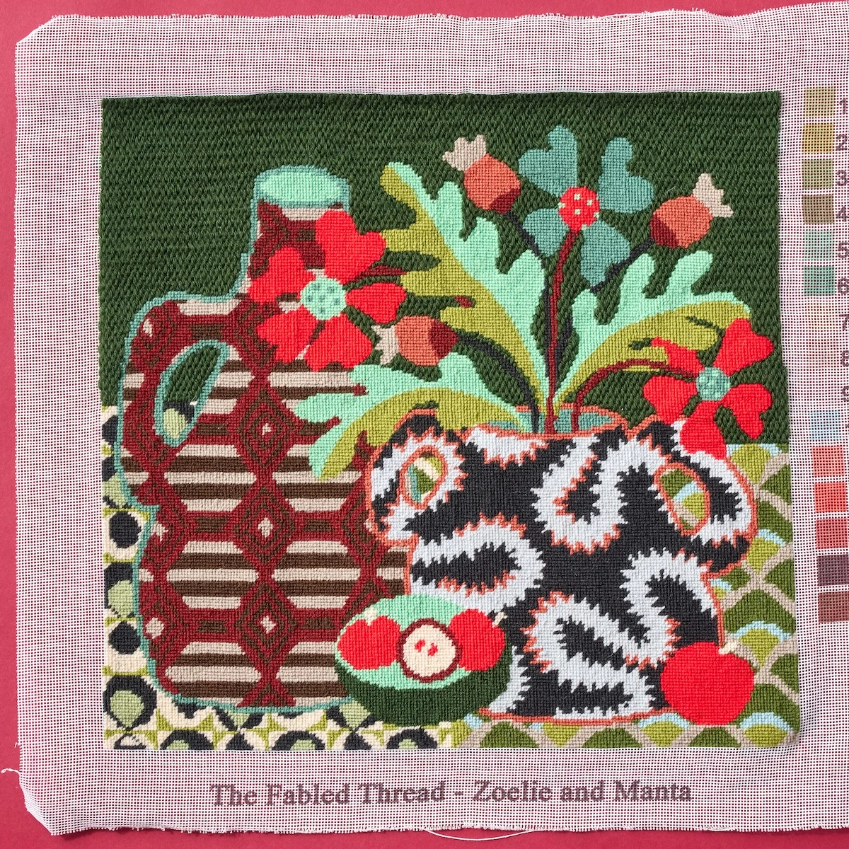 Zoelie & Manta Needlepoint Kit_ MULTI