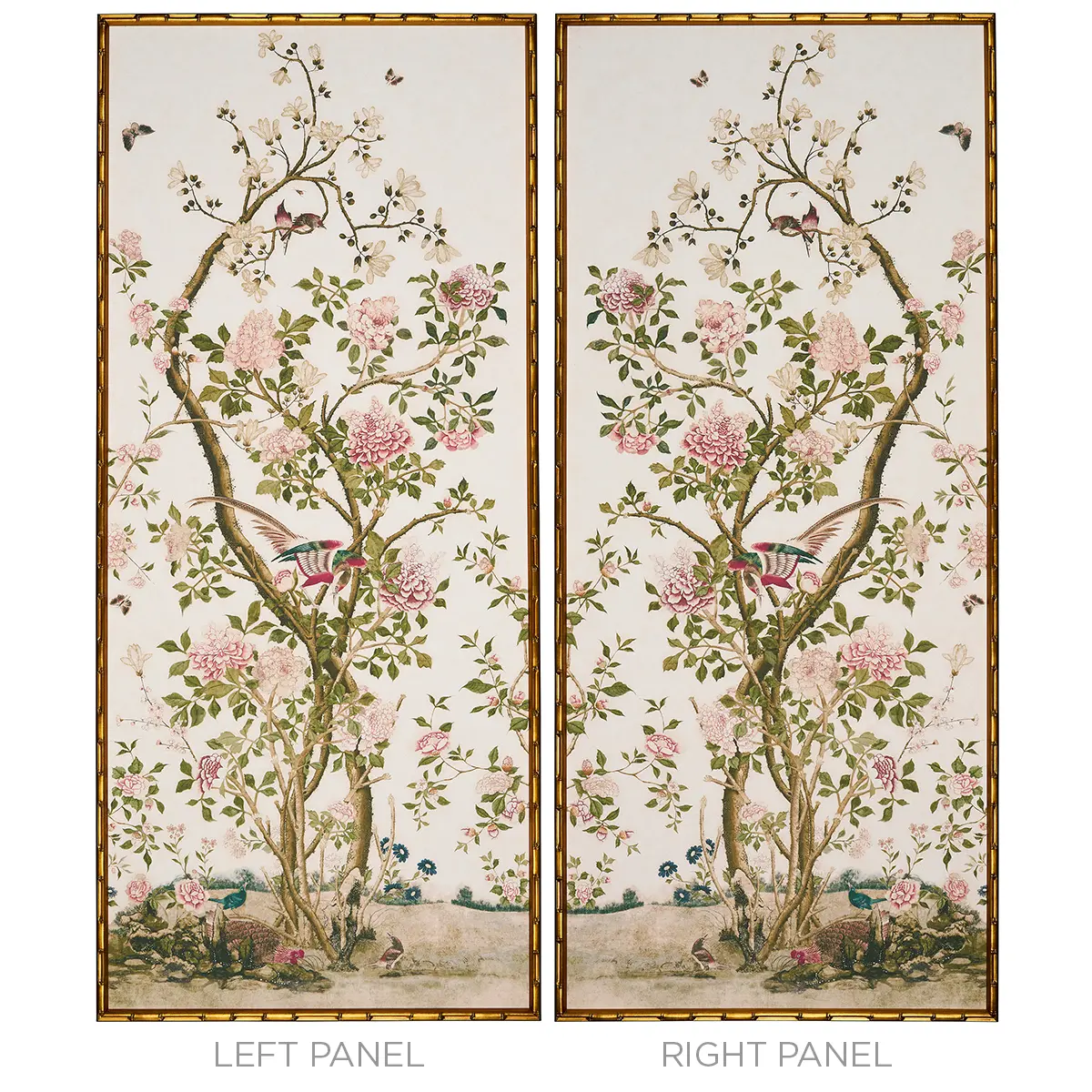 Les Oiseaux Art Panel - Right_ IVORY