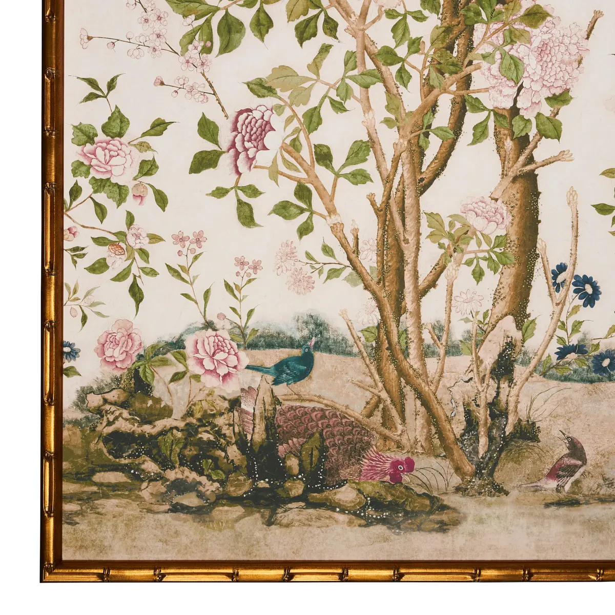 Les Oiseaux Art Panel - Left_ IVORY