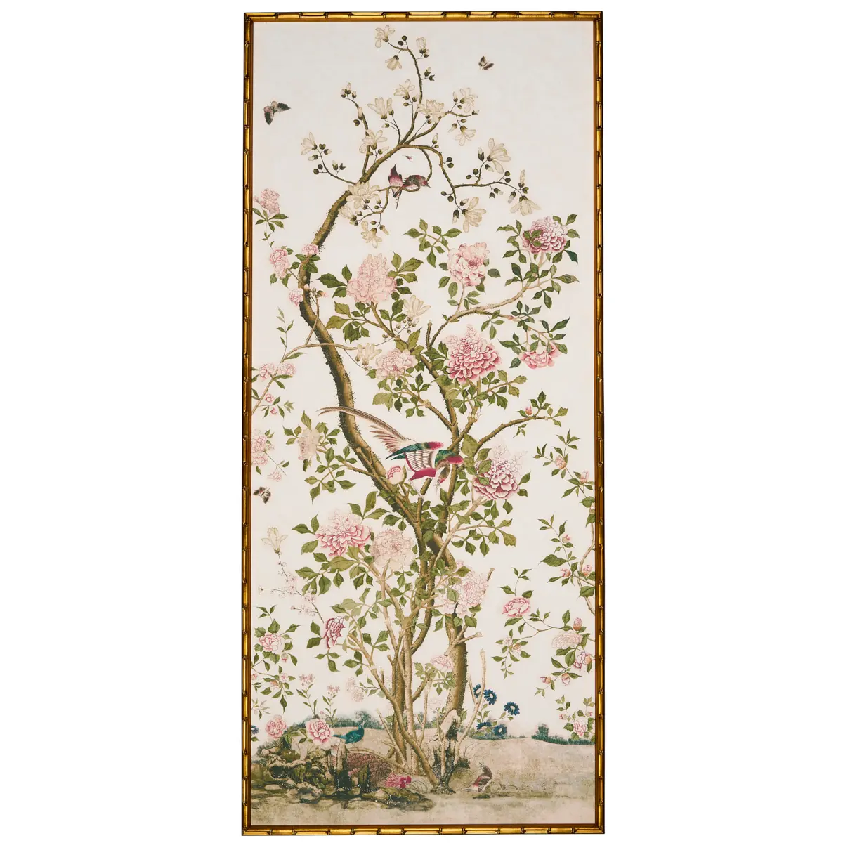Les Oiseaux Art Panel - Left_ IVORY