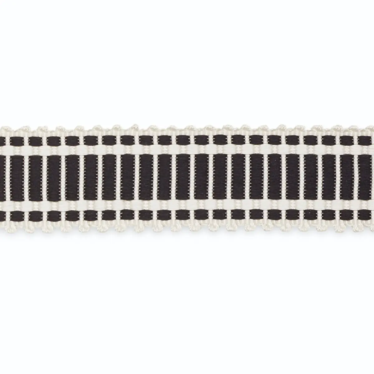 EUGENIE PICOT-EDGE BRAID_ IVORY/EBONY