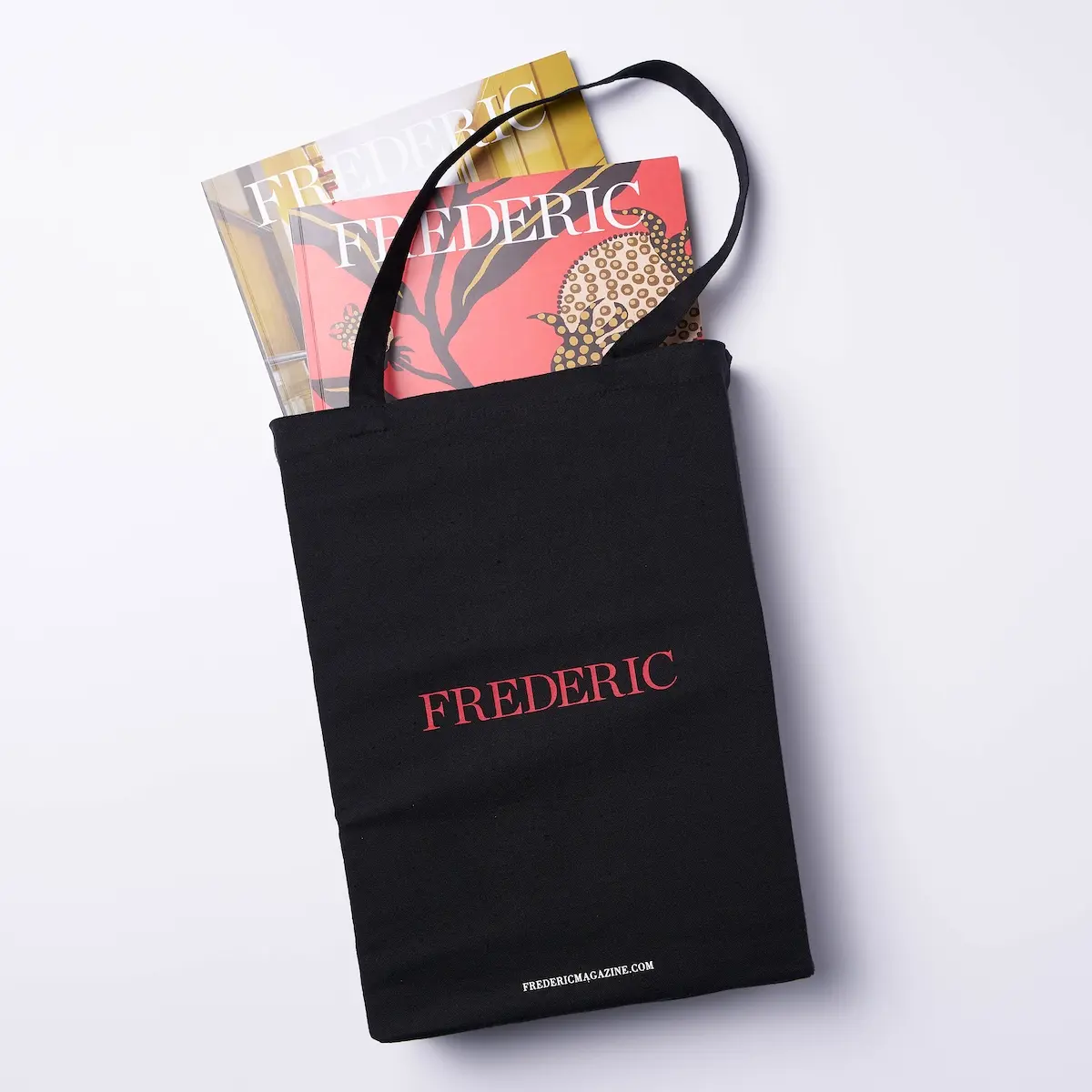FREDERIC Tote_ BLACK & RED