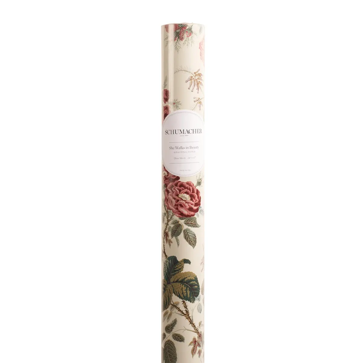 She Walks in Beauty Wrapping Paper_ ROSE