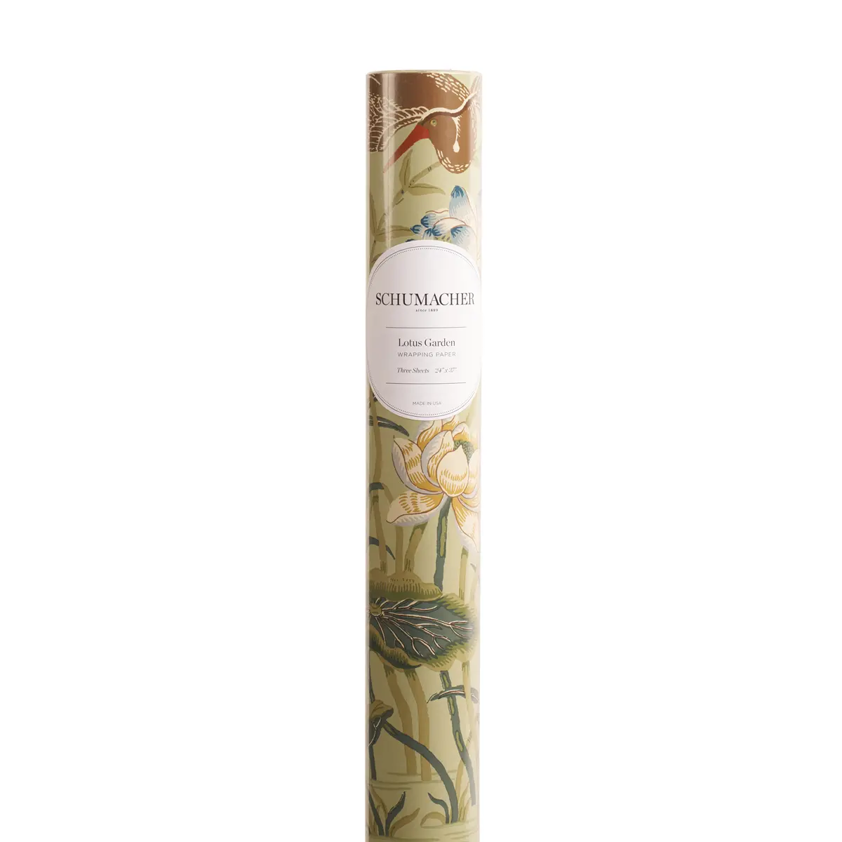 Lotus Garden Wrapping Paper_ AQUA