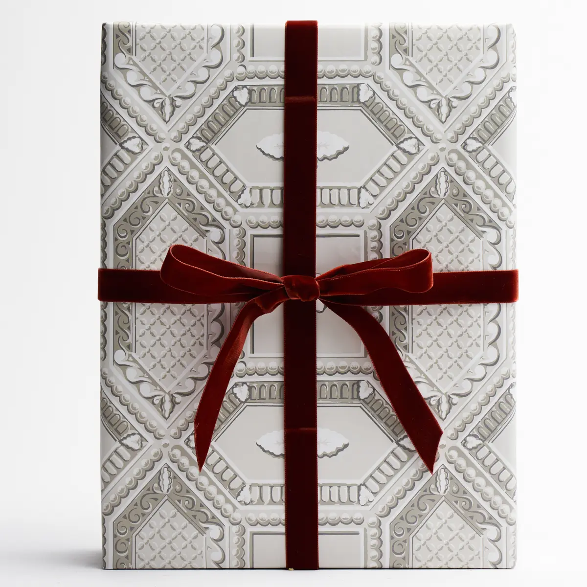Lacunaria Wrapping Paper_ STONE