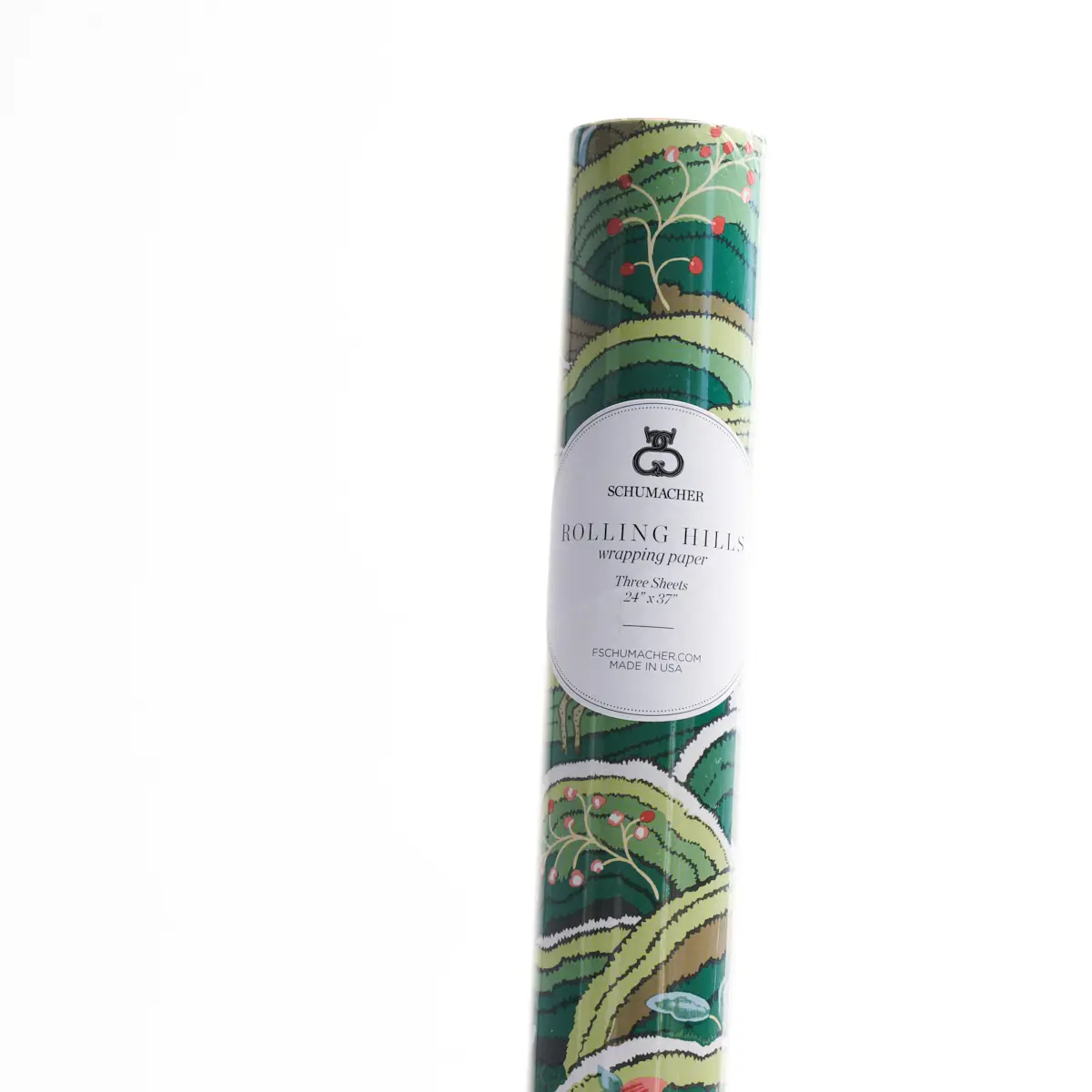 Rolling Hills Wrapping Paper_ GREEN