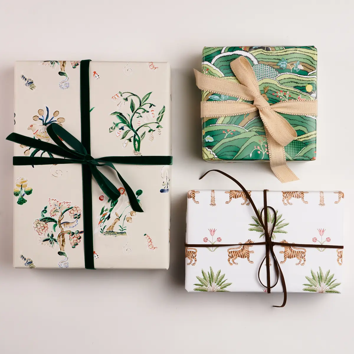 Rolling Hills Wrapping Paper_ GREEN