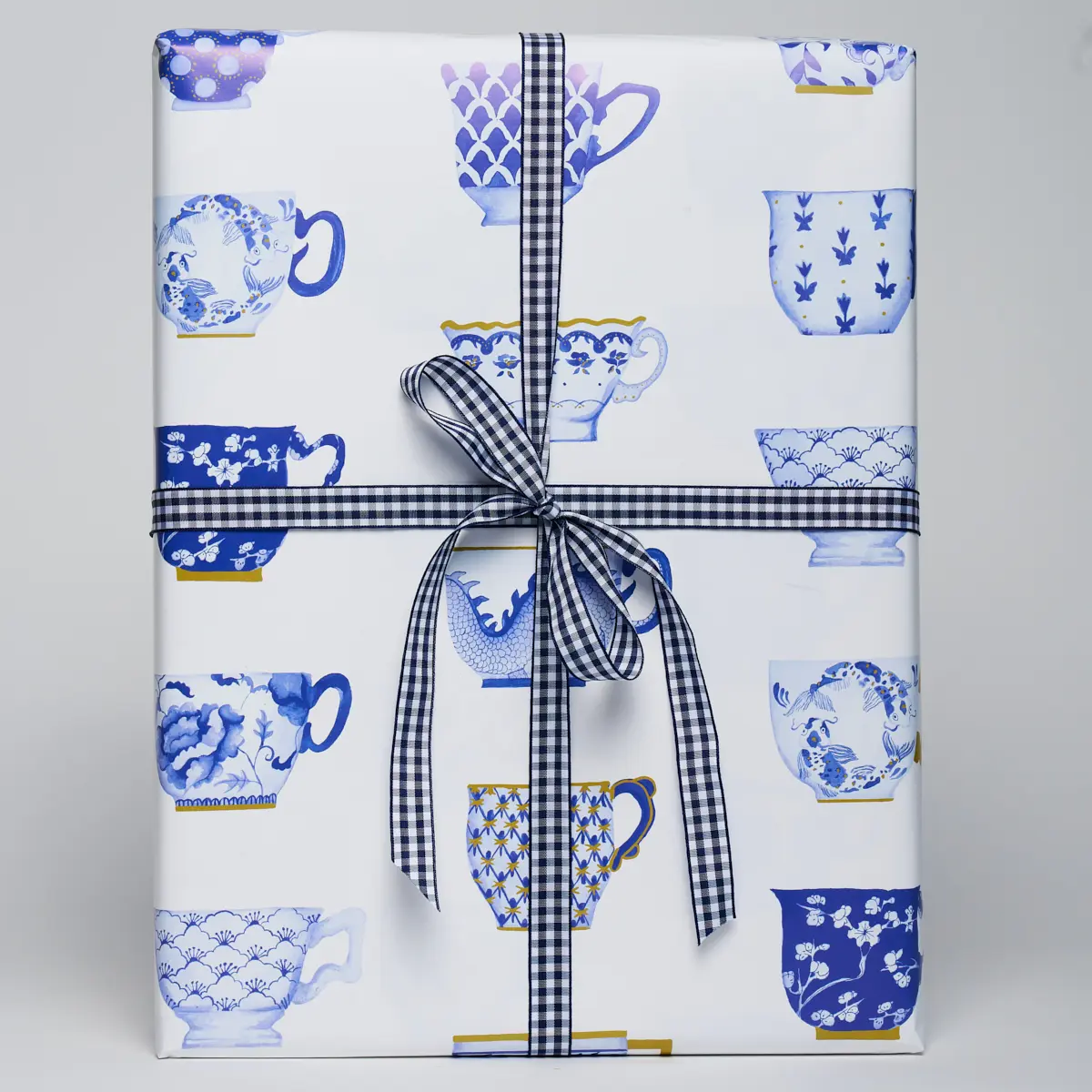 Onie's Teacups Wrapping Paper_ PORCELAIN