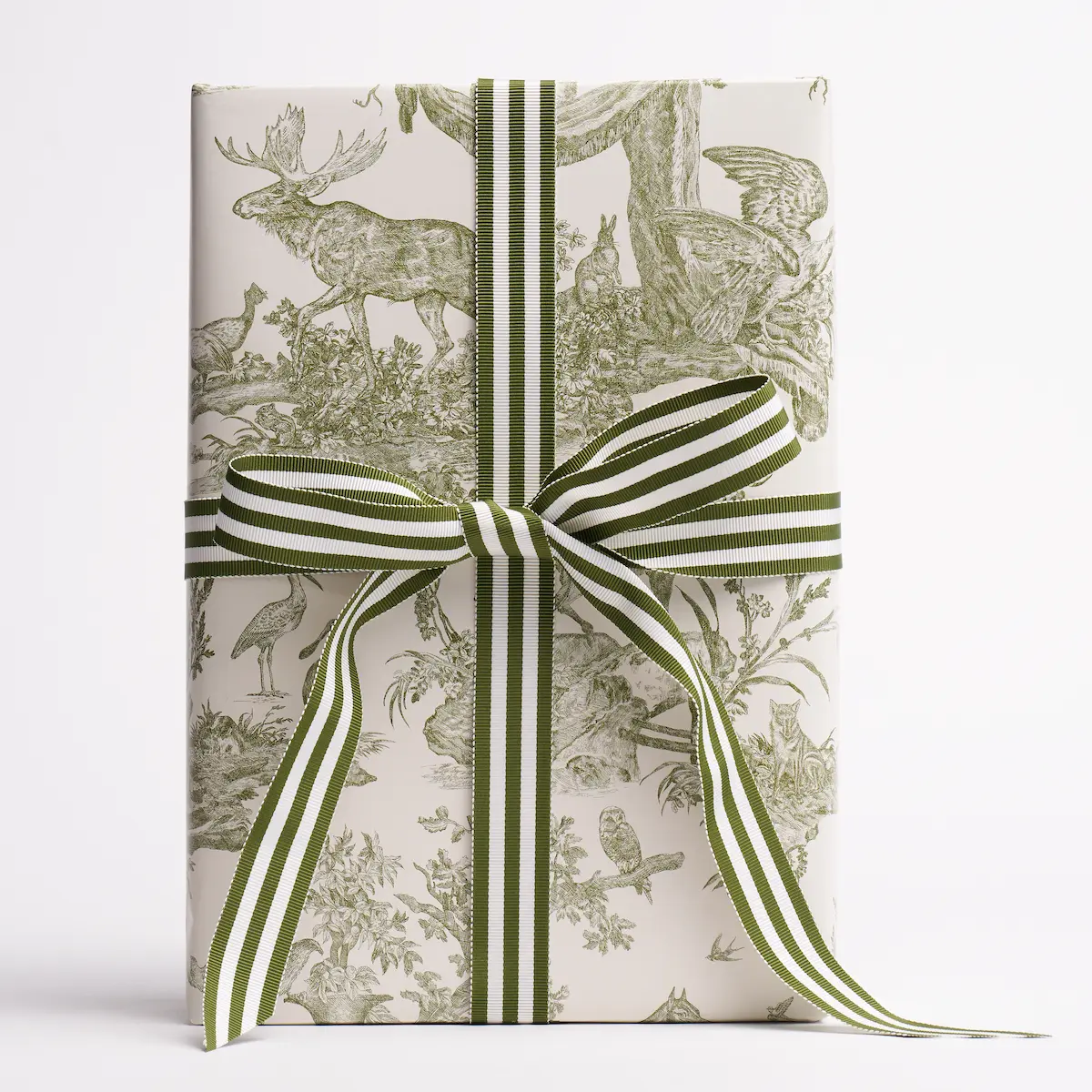 Western Toile Wrapping Paper_ OLIVE
