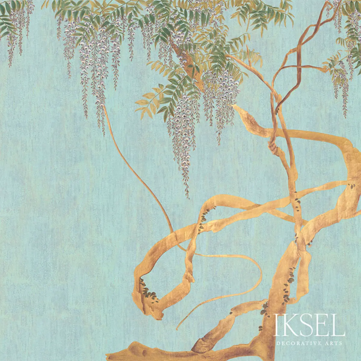 EDO WISTERIA_ CRACKLED BLUE