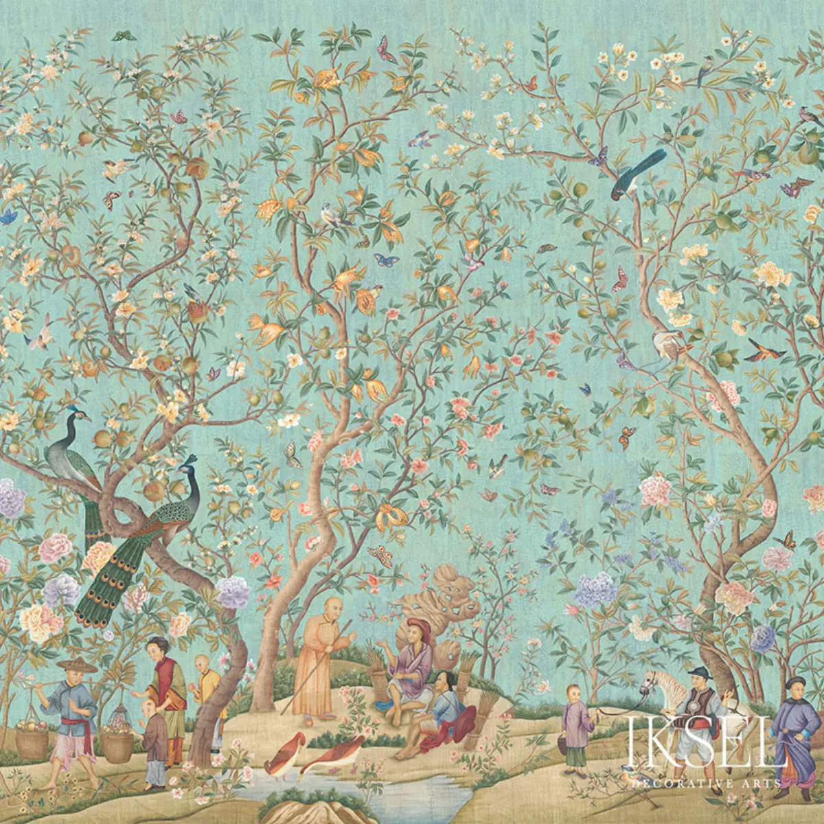 QIANLONG GARDEN_ CRACKLED TURQUOISE