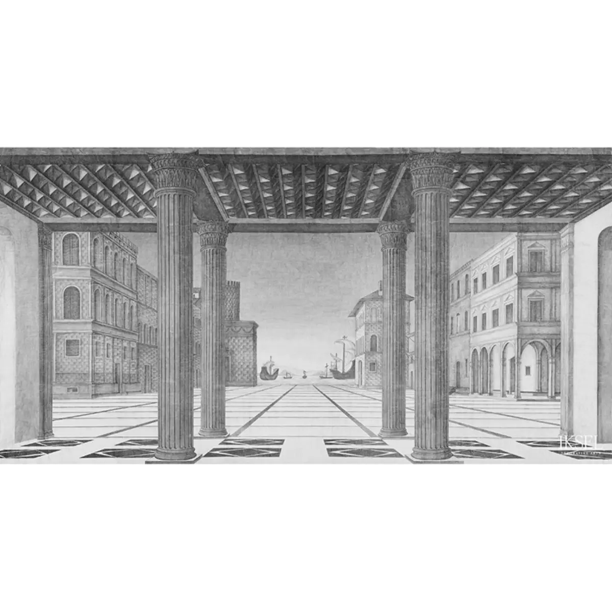 BRUNELLESCHI PERSPECTIVE_ GREY TONES