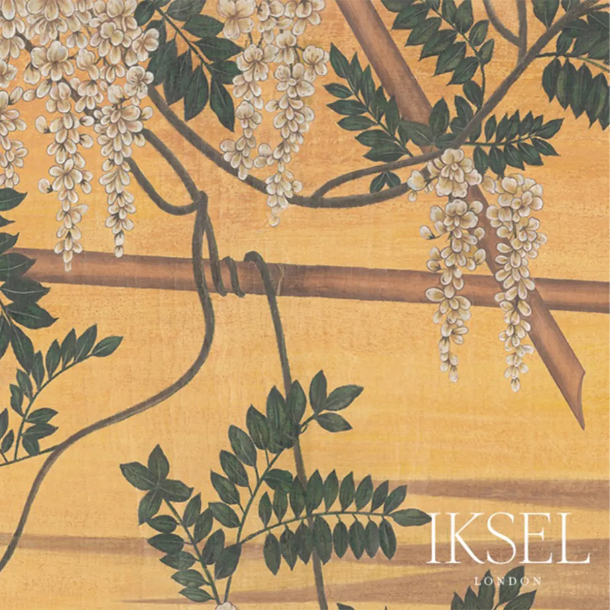 WISTERIA IN LANDSCAPE_ GOUACHE