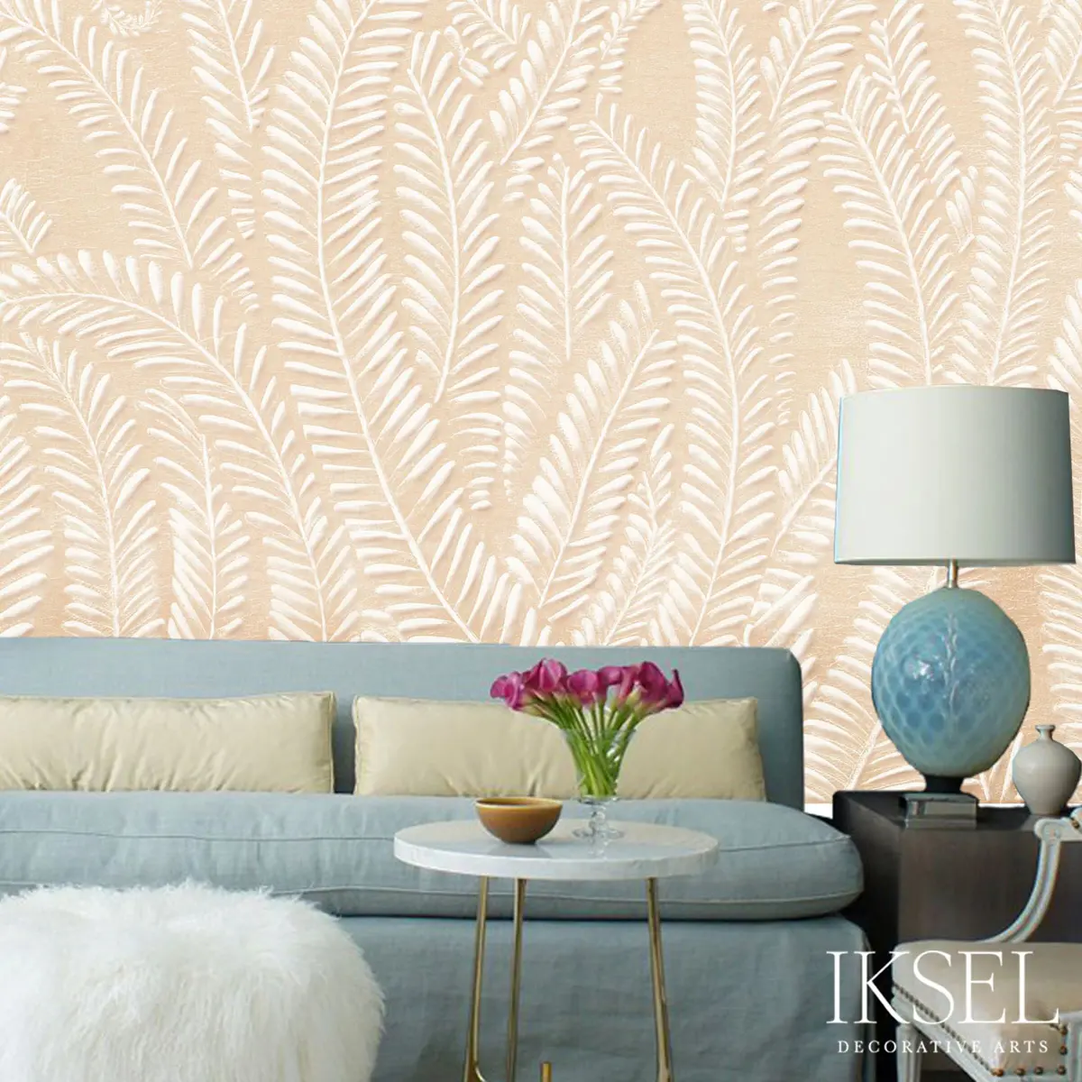ART DECO FERN_ PEACH
