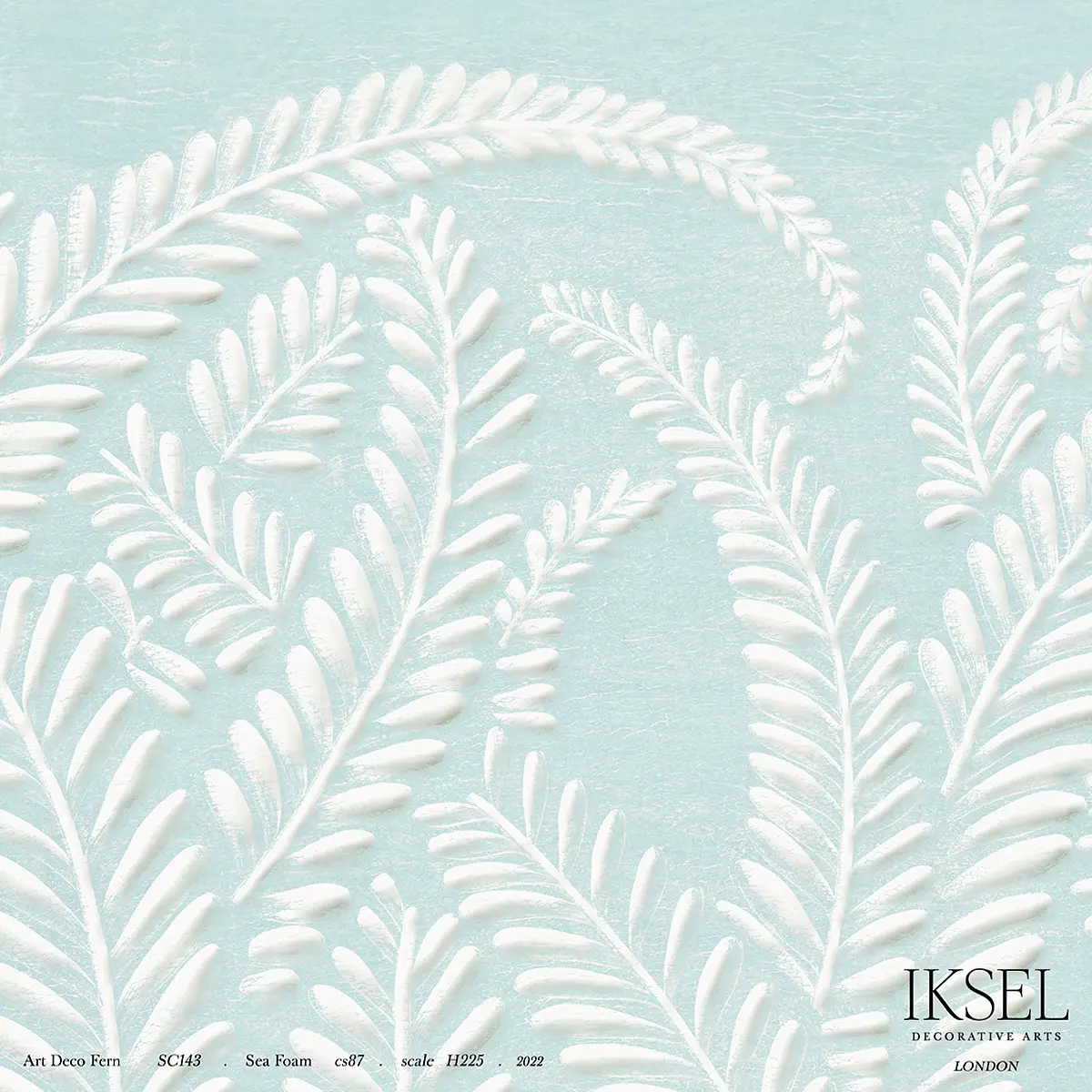 ART DECO FERN_ SEA FOAM