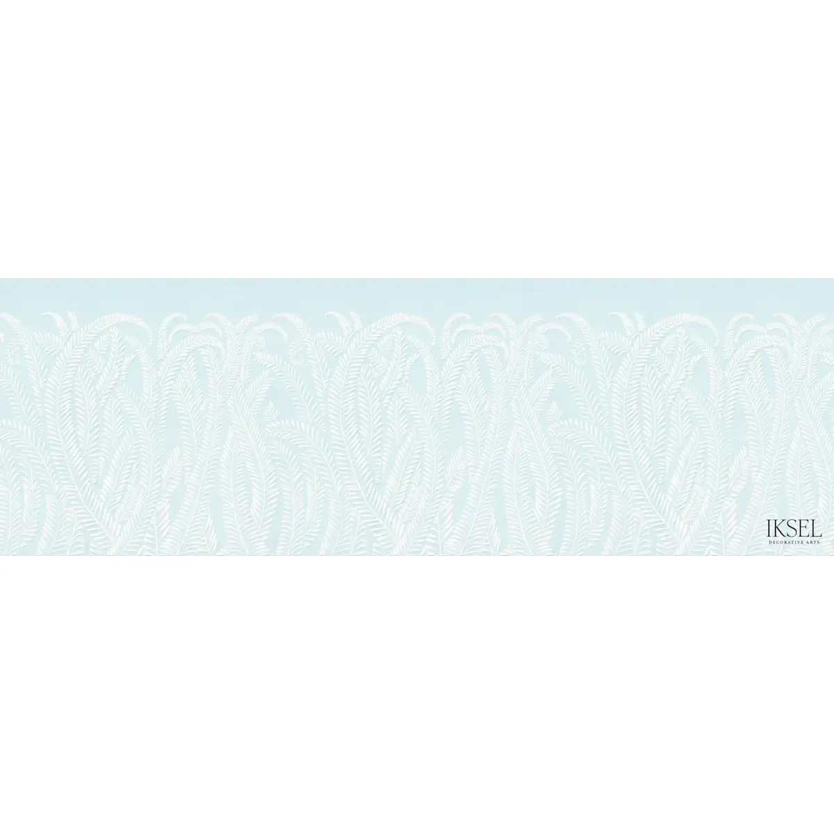 ART DECO FERN_ ICE BLUE