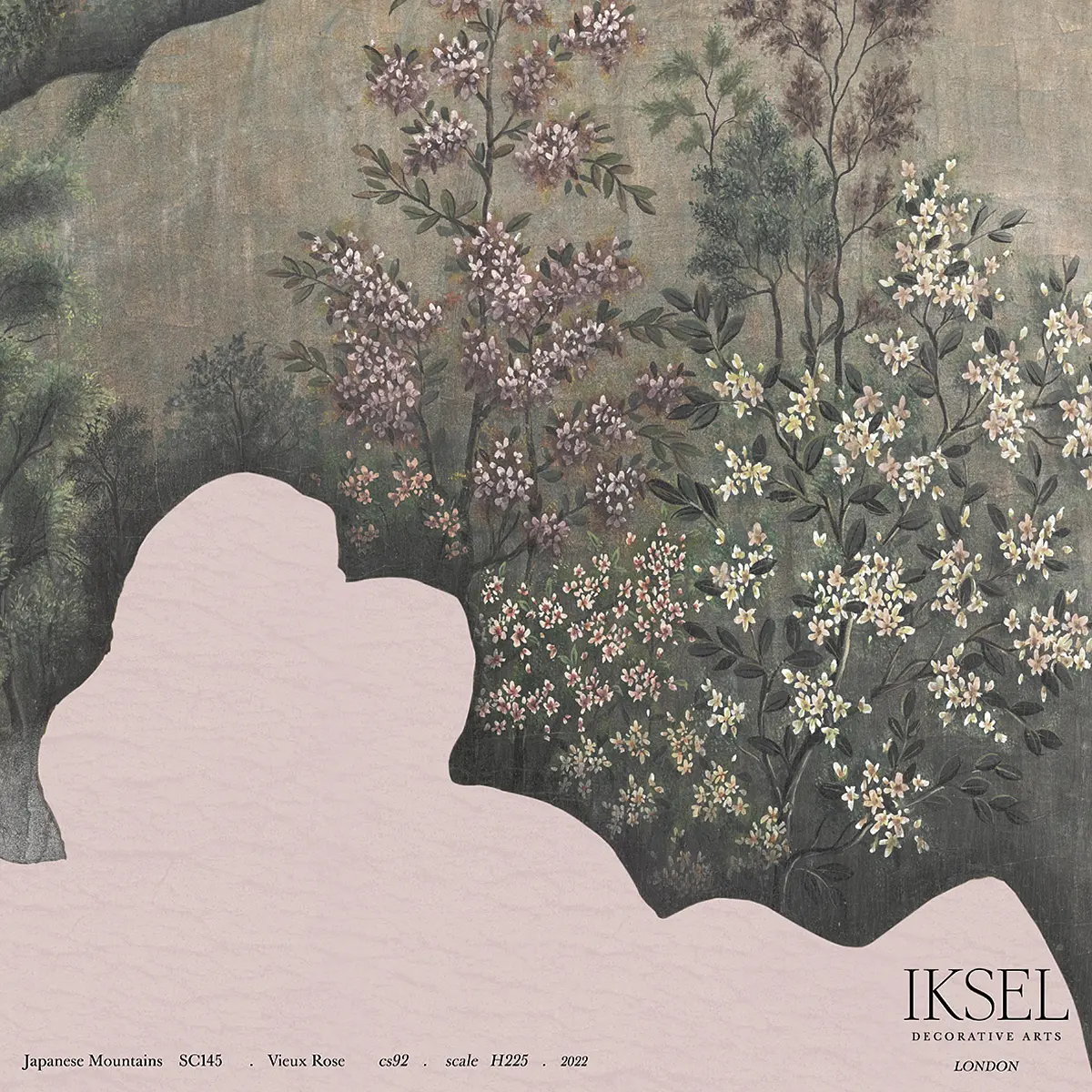 JAPANESE MOUNTAINS_ VIEUX ROSE