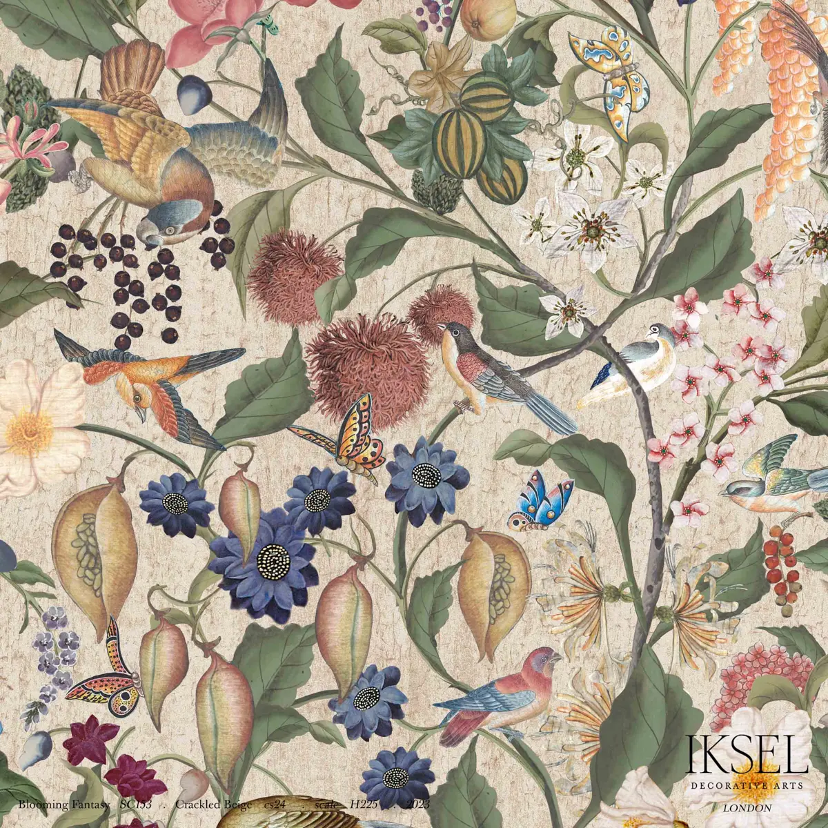 BLOOMING FANTASY_ CRACKLED BEIGE
