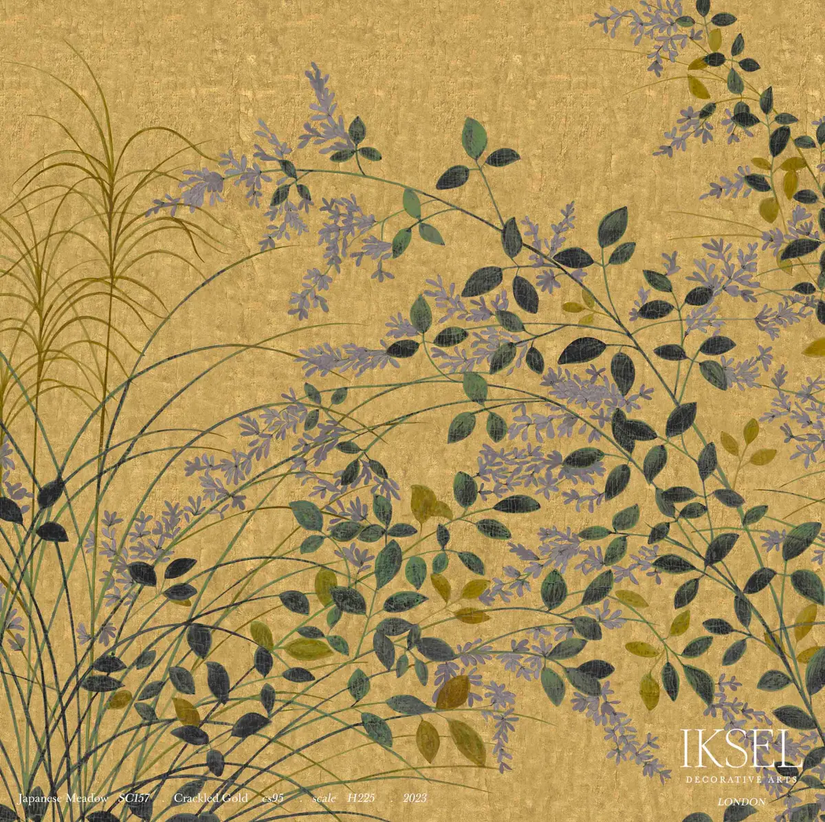 JAPANESE MEADOW_ CRACKLED GOLD