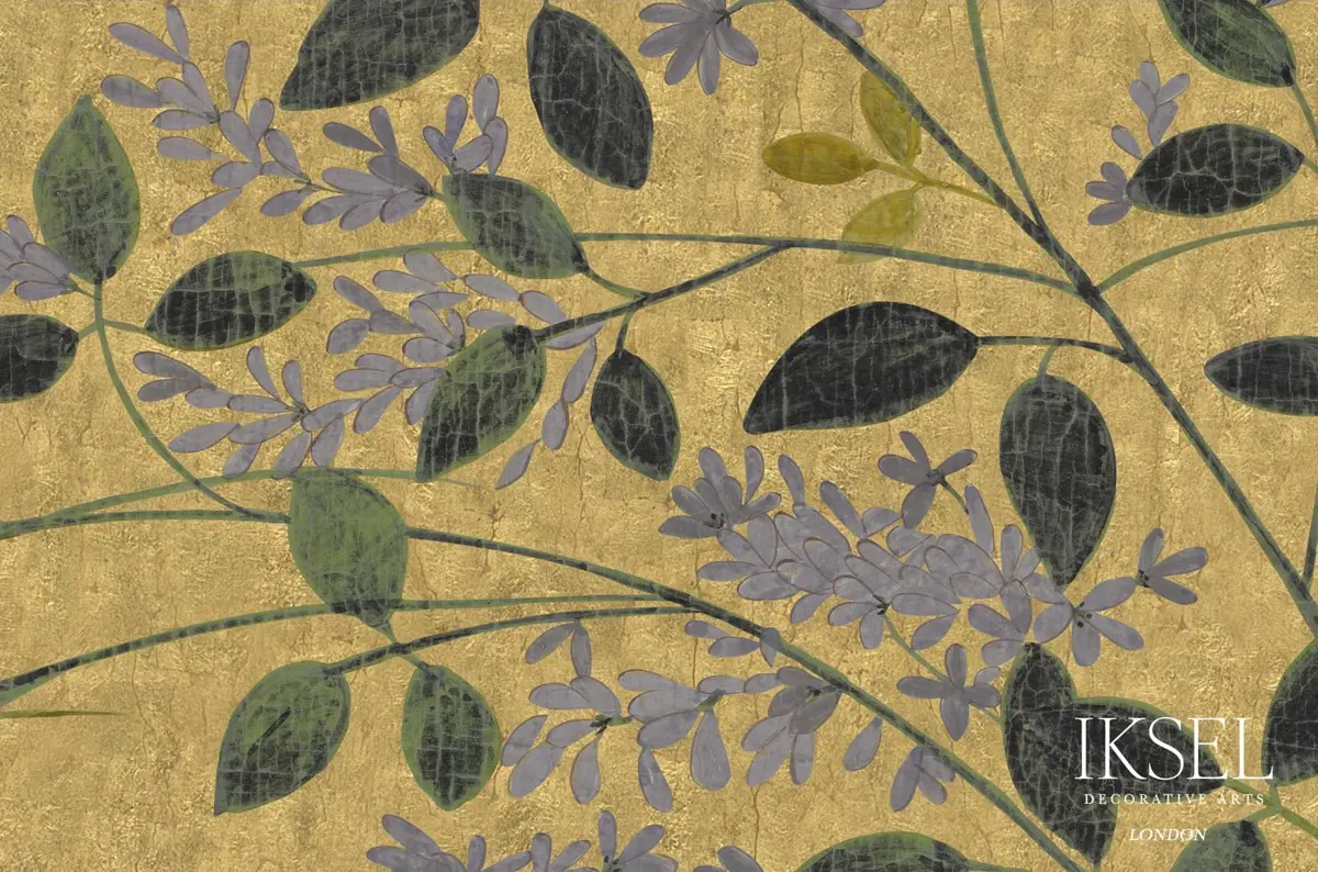 JAPANESE MEADOW_ CRACKLED GOLD