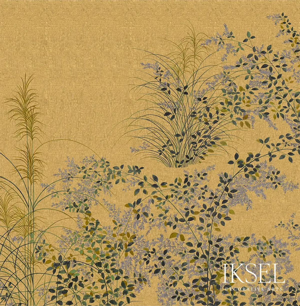 JAPANESE MEADOW_ CRACKLED GOLD