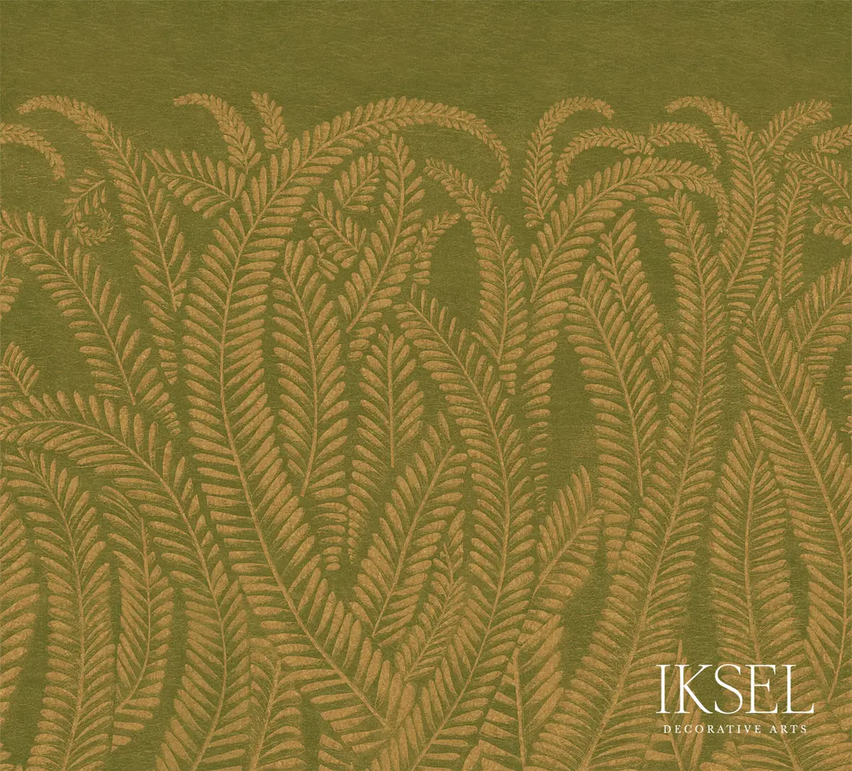 ART DECO GOLDEN FERN_ GOLDEN GREEN