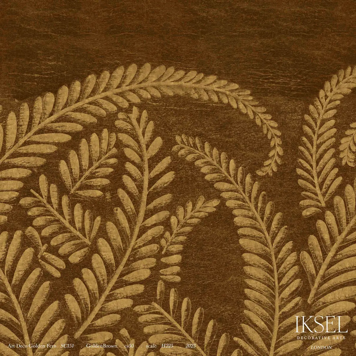 ART DECO GOLDEN FERN_ GOLDEN BROWN