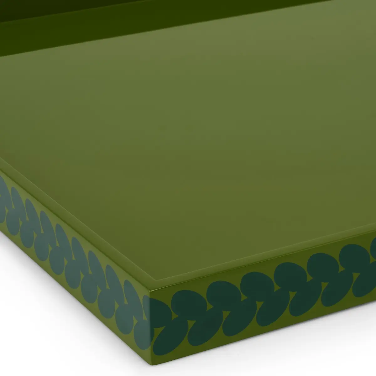 Berkeley Tray_ LETTUCE GREEN & BOTTLE GREEN