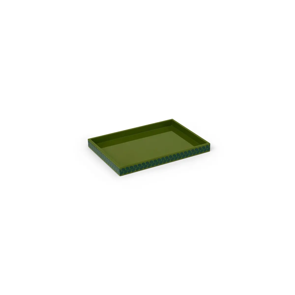 Berkeley Tray_ LETTUCE GREEN & BOTTLE GREEN