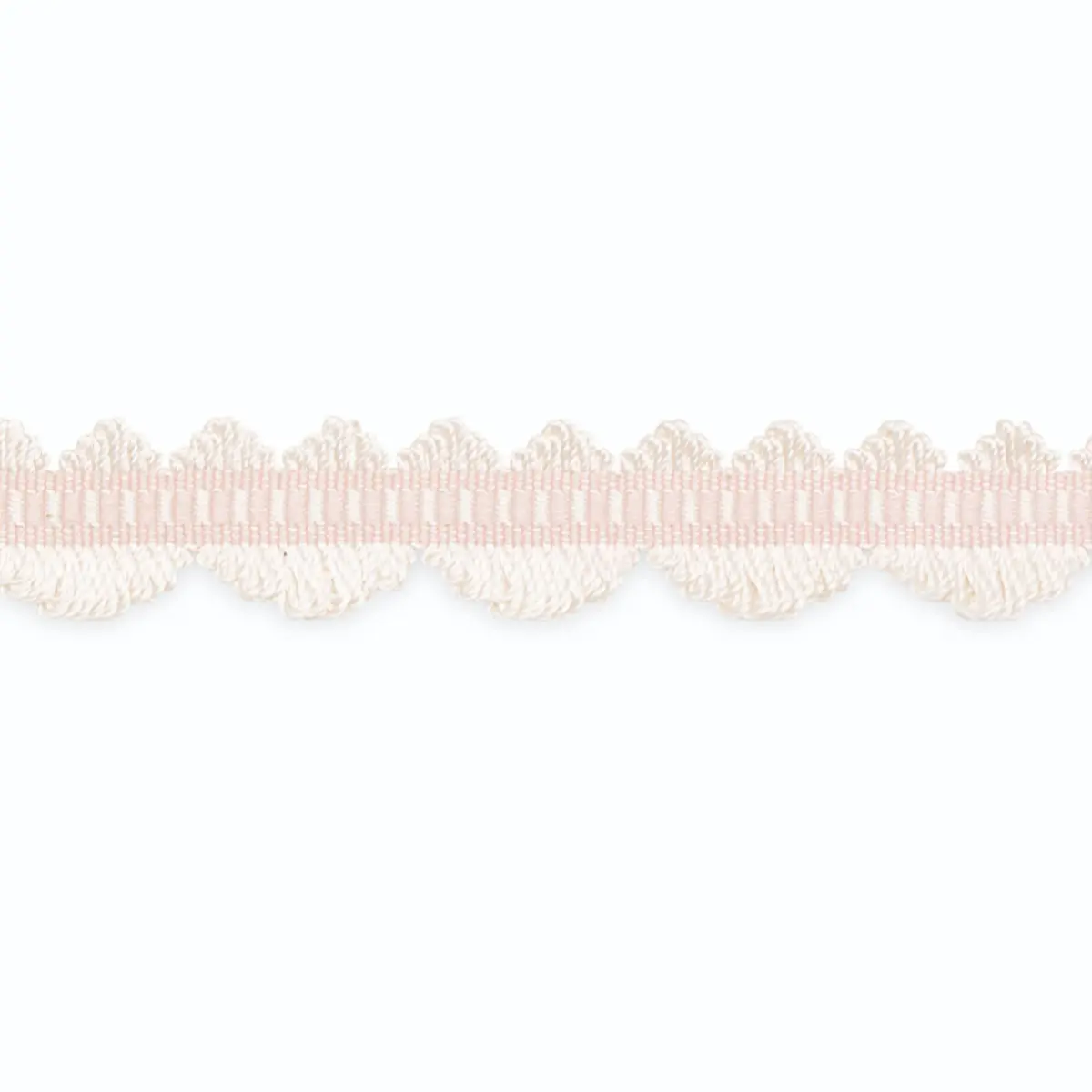 NOELLE LOOP FRINGE_ WHITE/BABY PINK