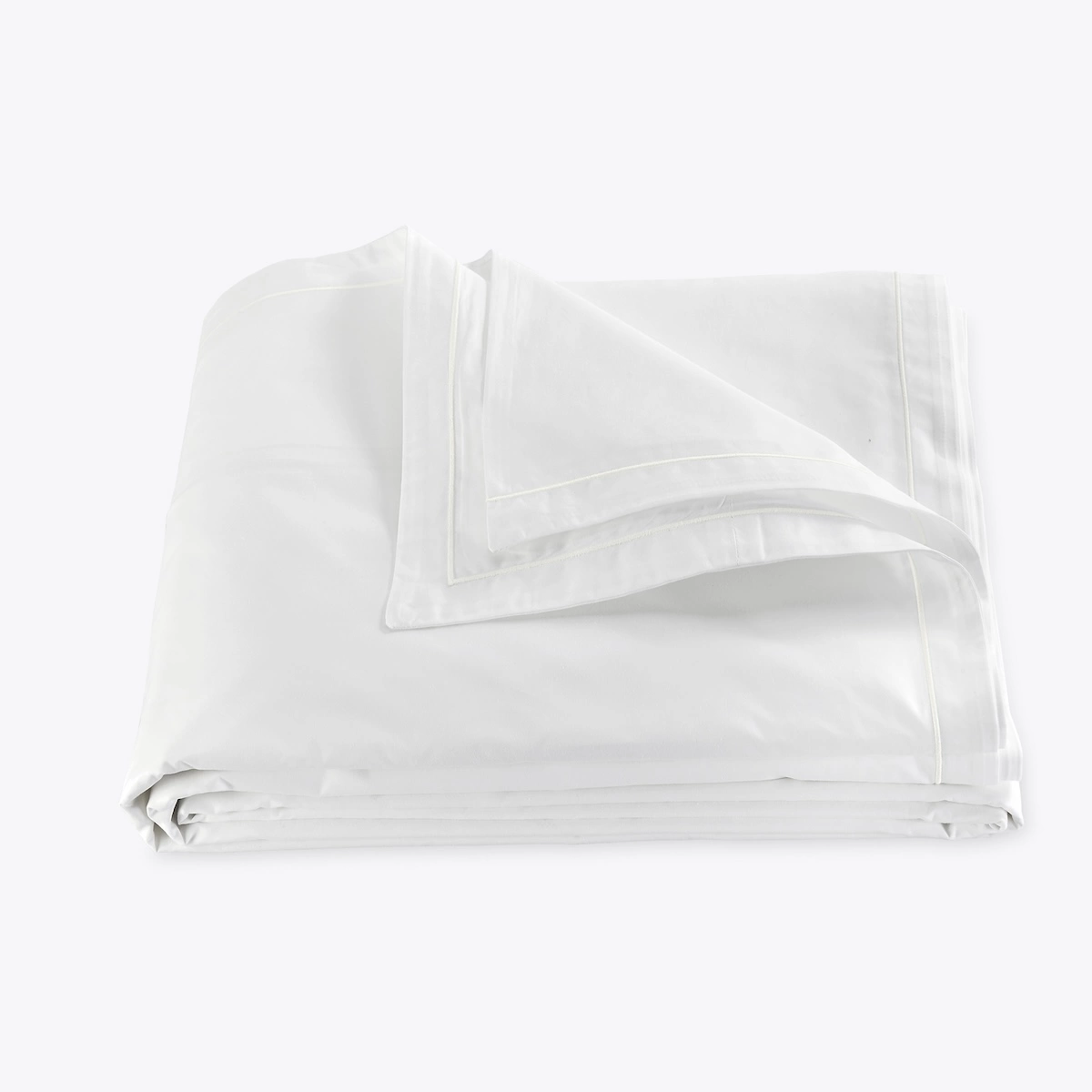 Ceylon Satin Stitch Duvet Cover_ BONE