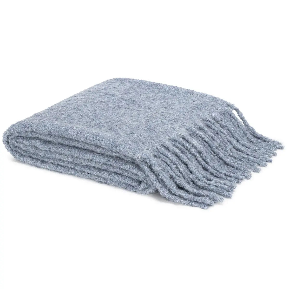 Poncho Throw_ HAZY BLUE