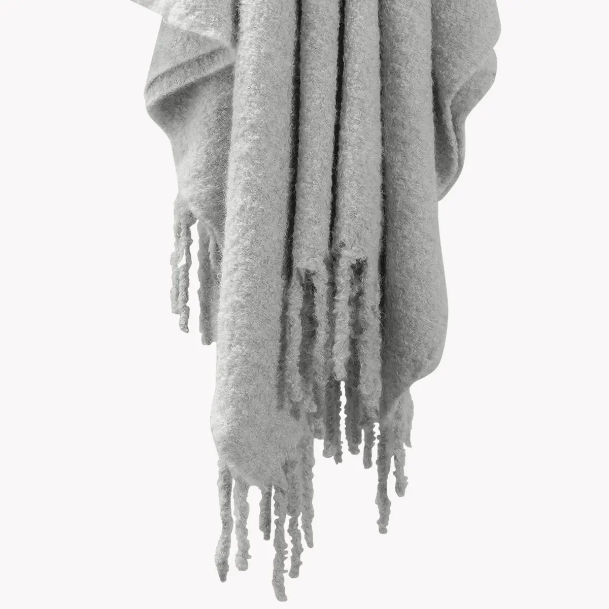 Poncho Throw_ SILVER