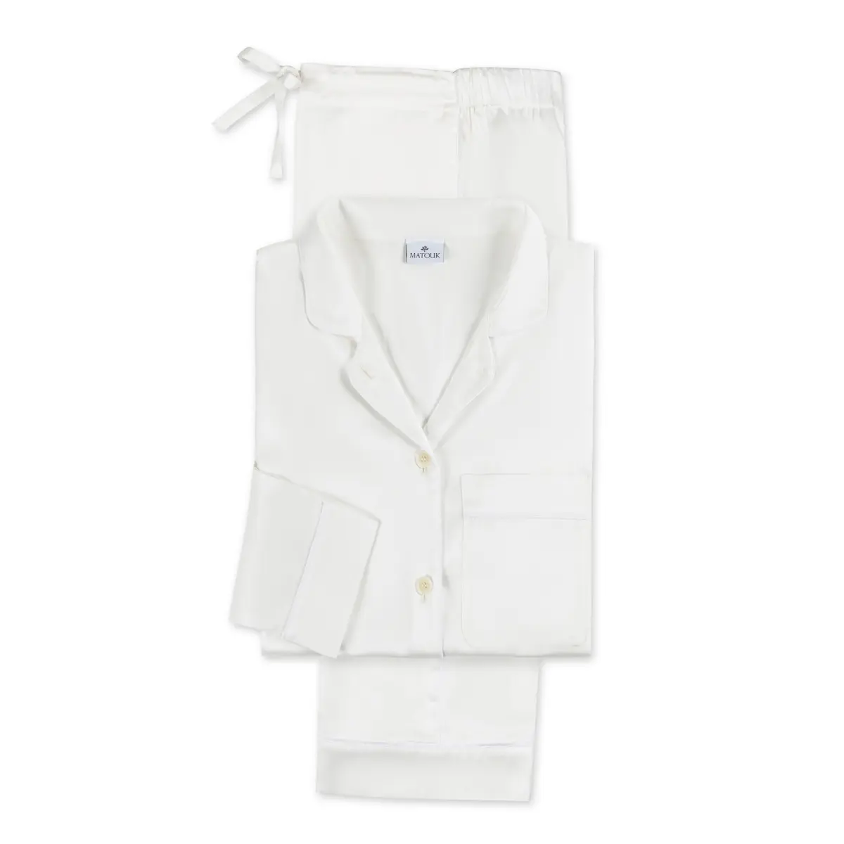 Nocturne Pajama Set_ BONE/WHITE