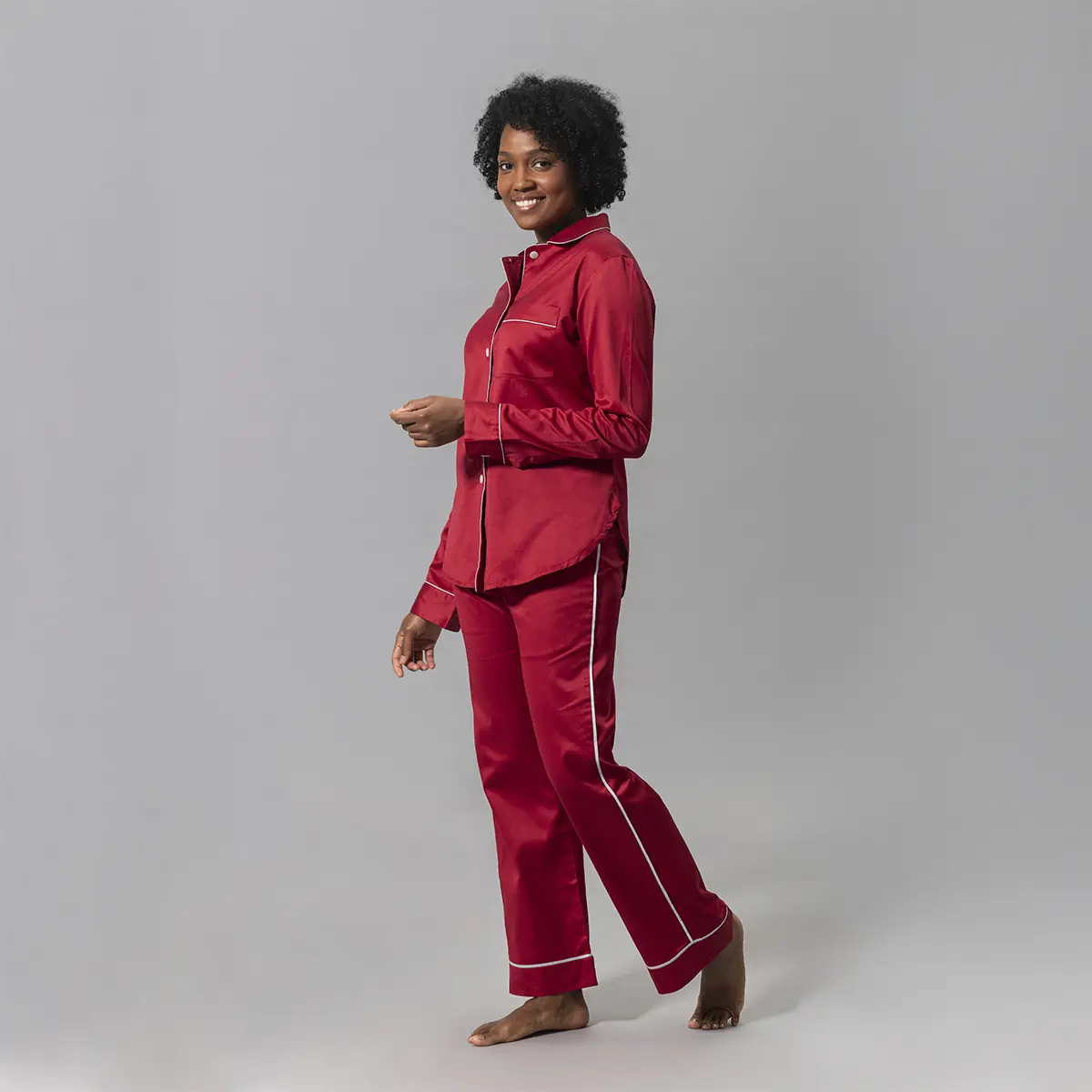 Nocturne Pajama Set_ SCARLET/BLUE
