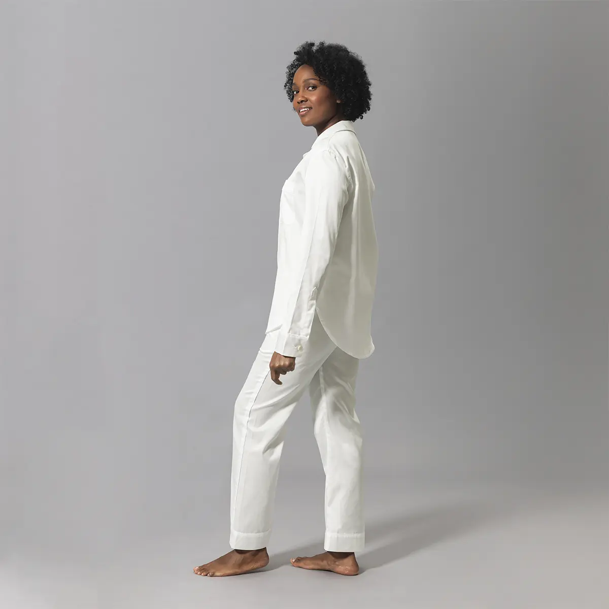 Nocturne Pajama Set_ BONE/WHITE