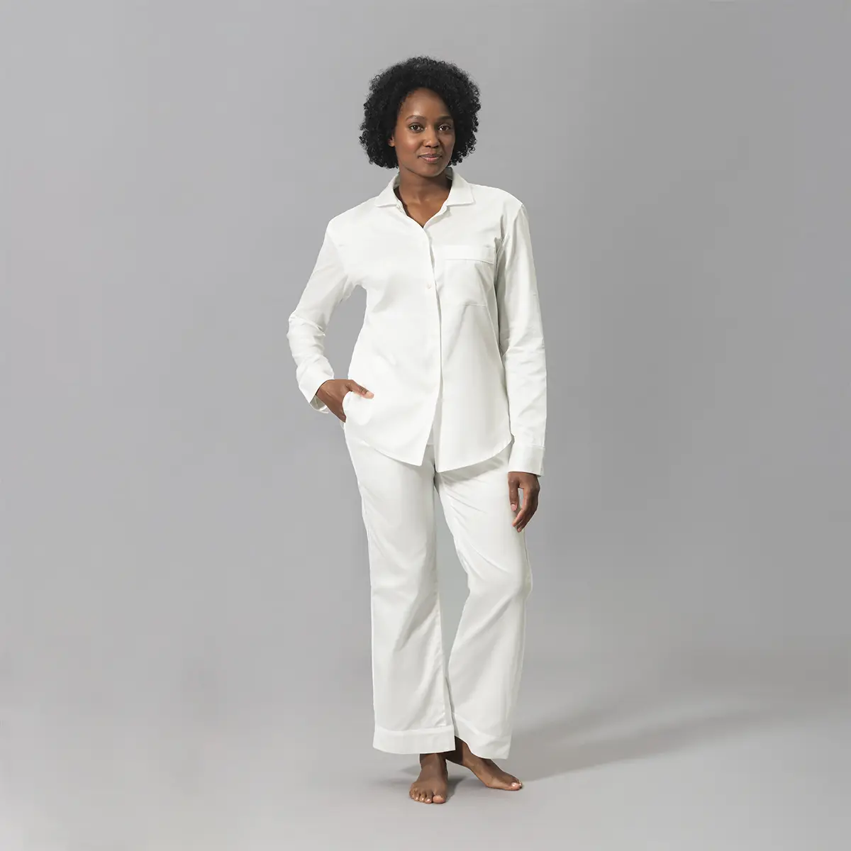 Nocturne Pajama Set_ BONE/WHITE