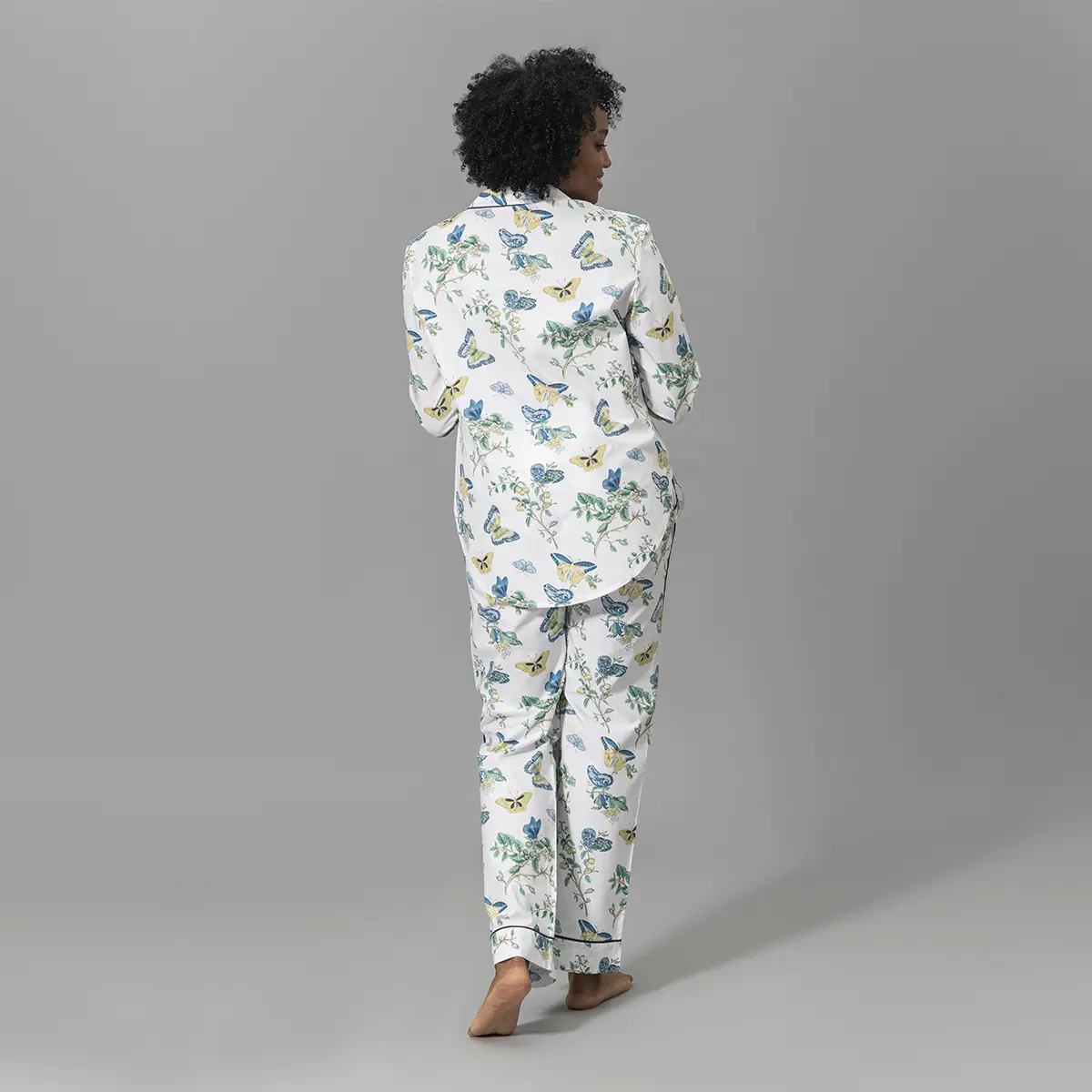 Baudin Butterfly Pajama Set_ PRUSSIAN BLUE