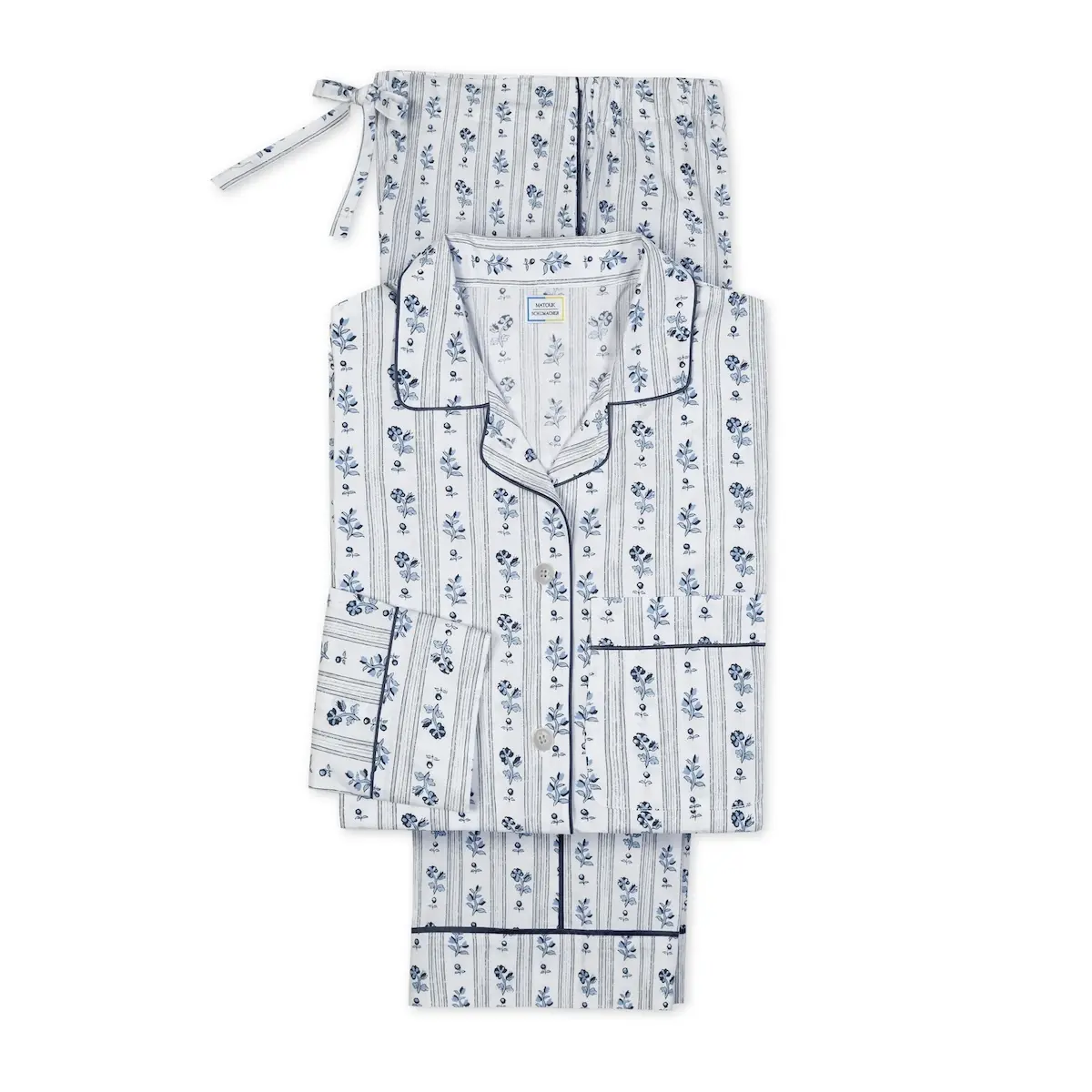 Cabanon Stripe Pajama Set_ BLUE