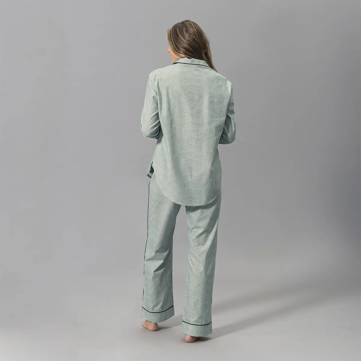 Jasper Pajama Set_ GREEN/NAVY