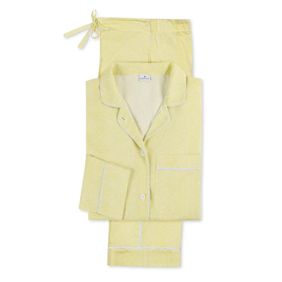 Jasper Pajama Set_ LEMON/BLUE