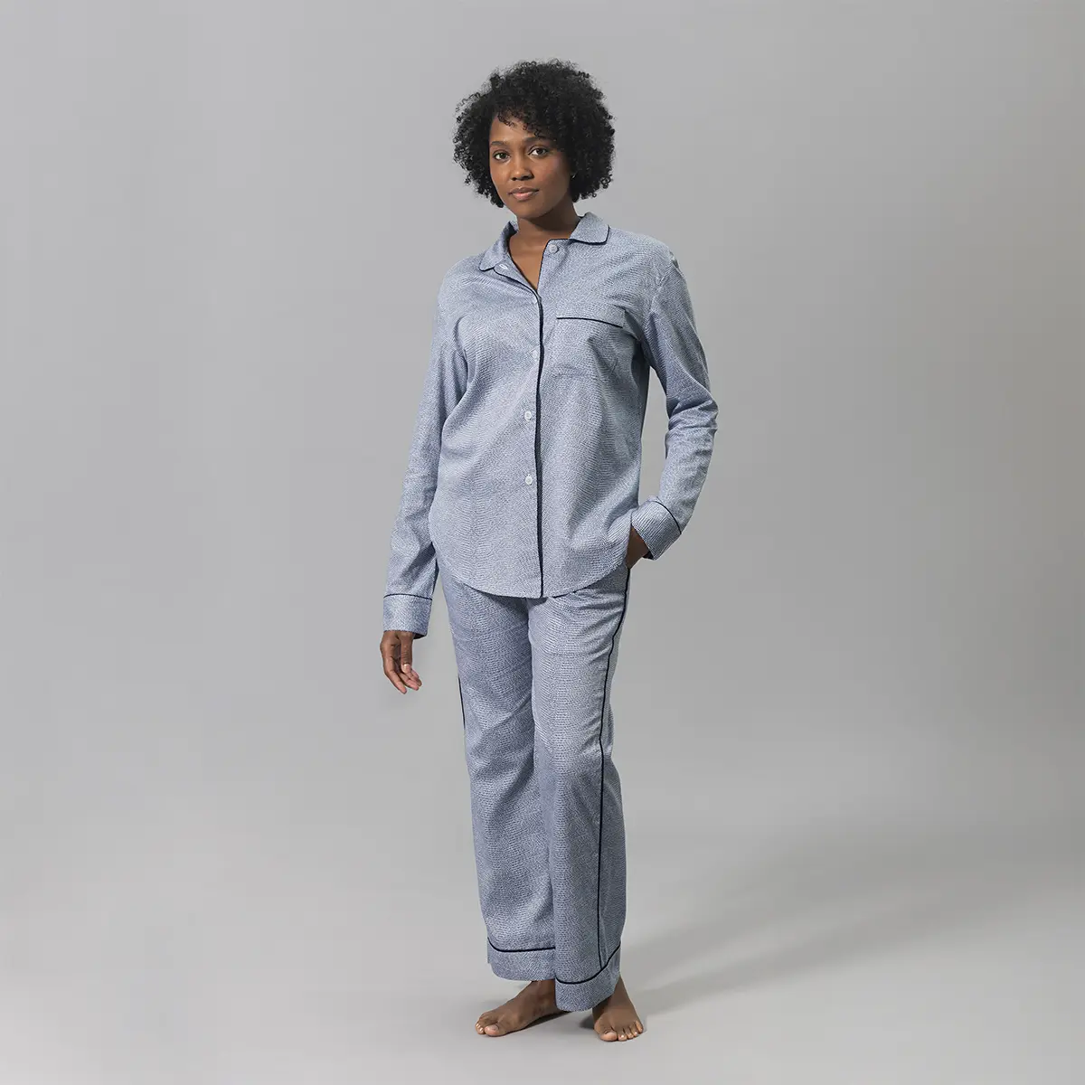Jasper Pajama Set_ STEEL BLUE/NAVY
