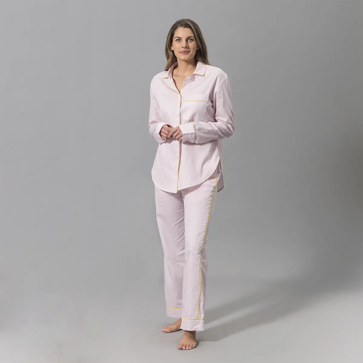 Jasper Pajama Set_ PEONY/LEMON