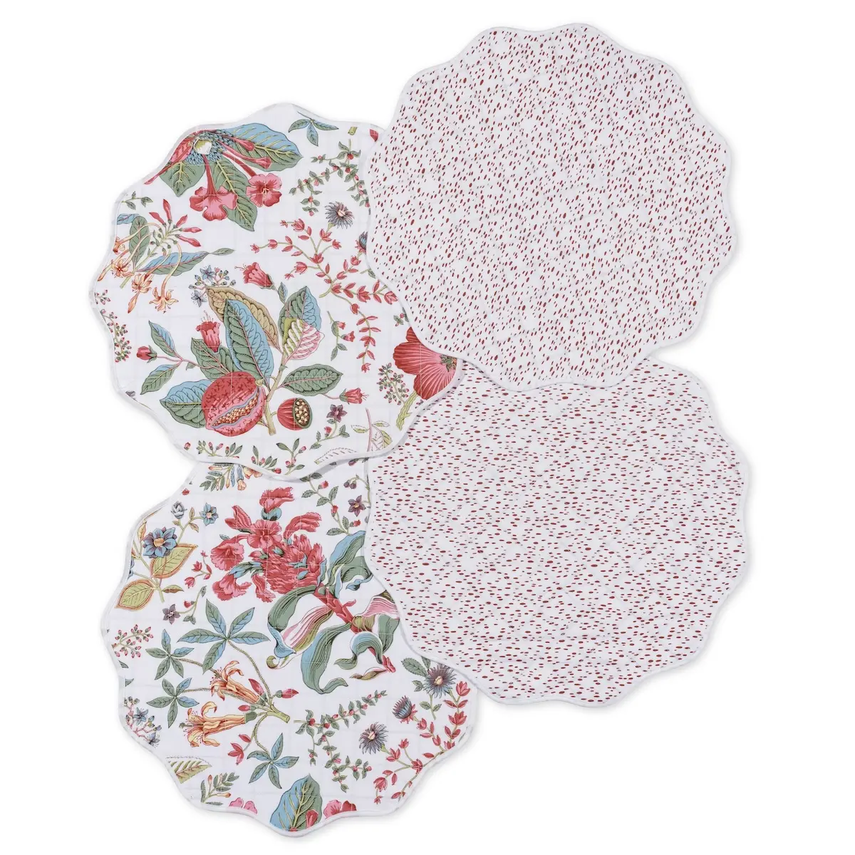 Pomegranate/ Celine Placemats (4)_ PINK/REDBERRY