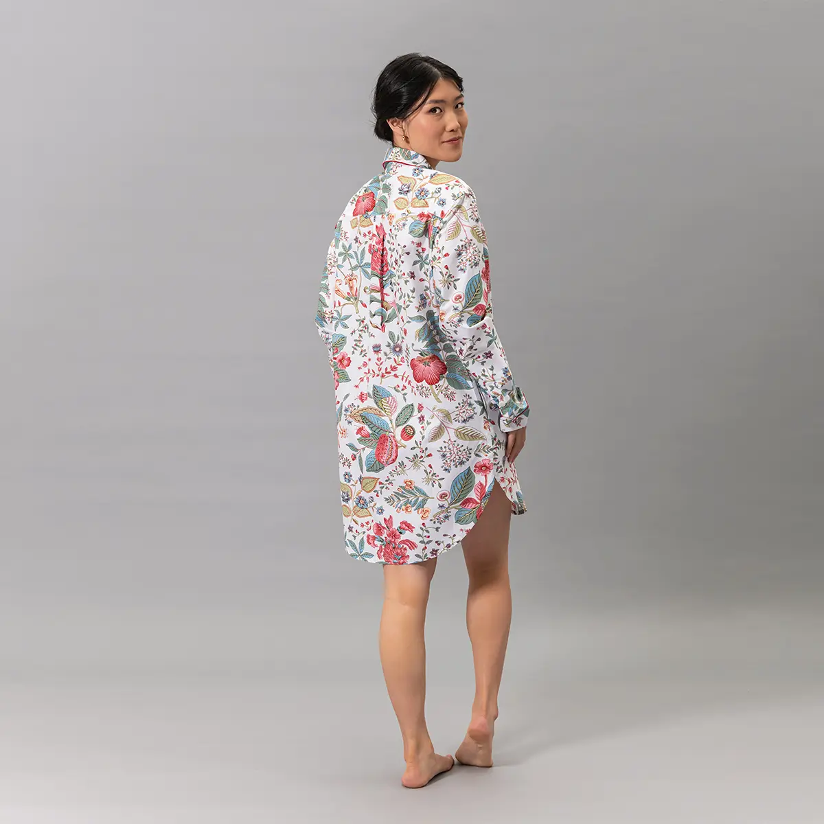 Pomegranate Sleep Shirt_ PINK CORAL