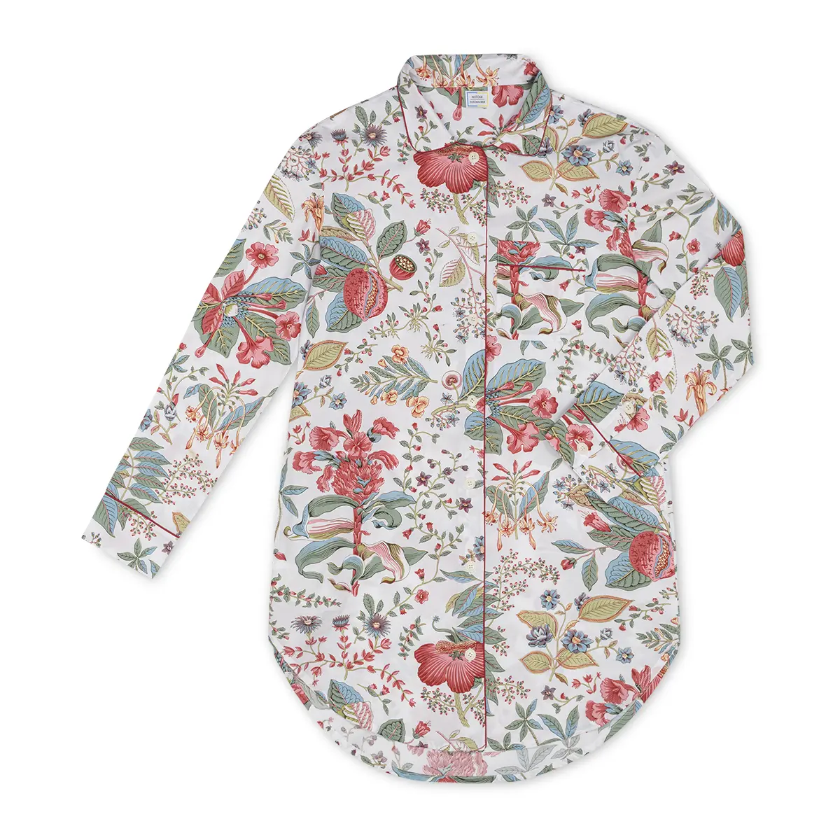 Pomegranate Sleep Shirt_ PINK CORAL