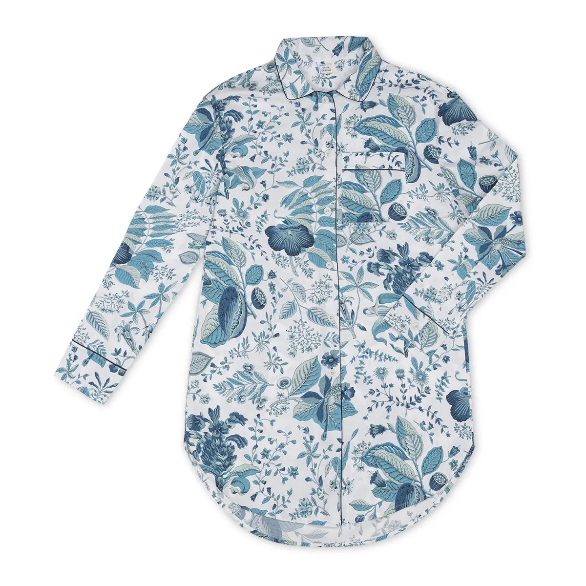 Pomegranate Sleep Shirt_ PRUSSIAN BLUE
